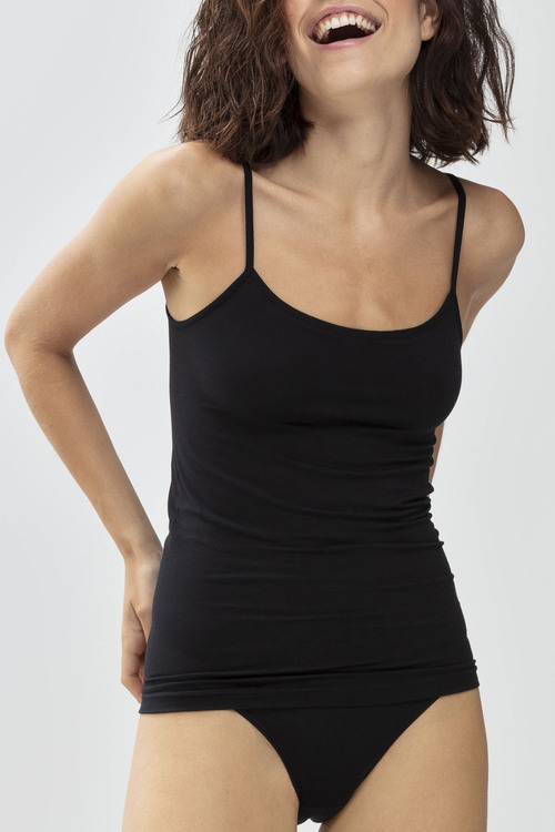 MEY (Superfine organic) Майка на тонких бретелях «Black»