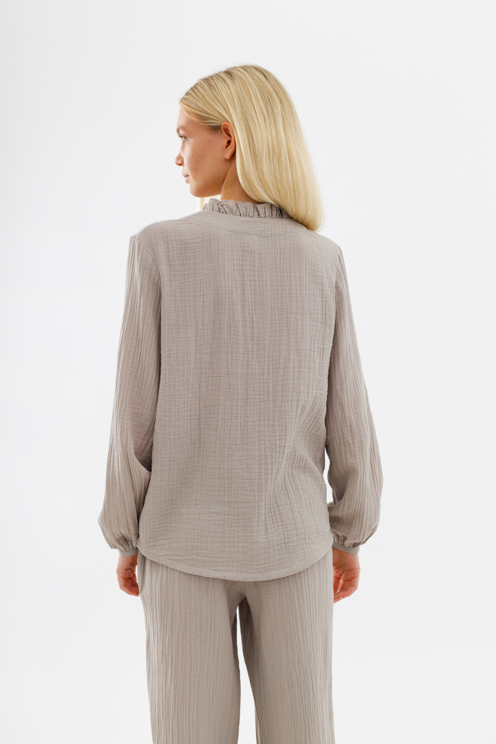 Рубашка с рюшей «Овсяная каша»