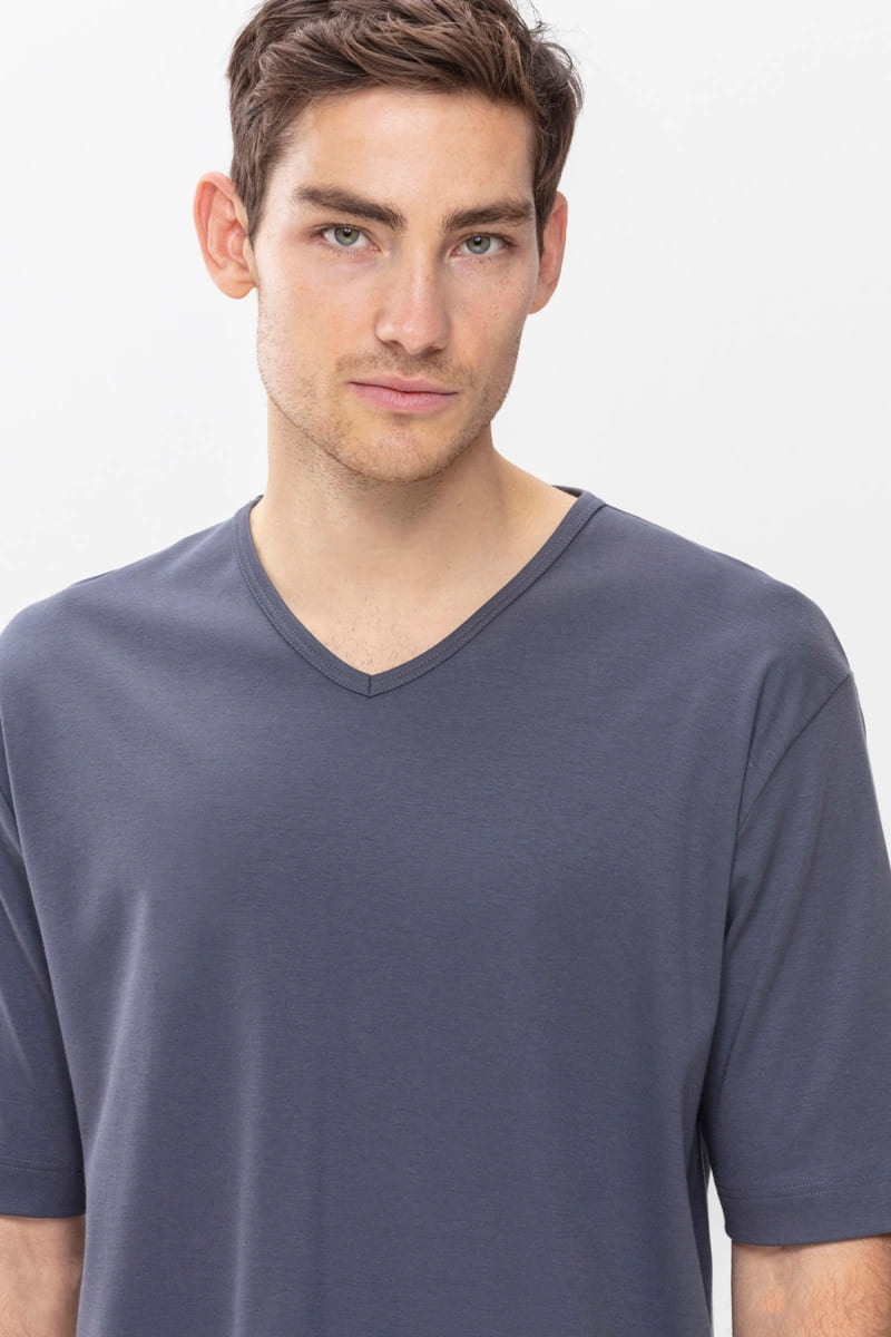 MEY Mужская футболка свободная «Soft grey»