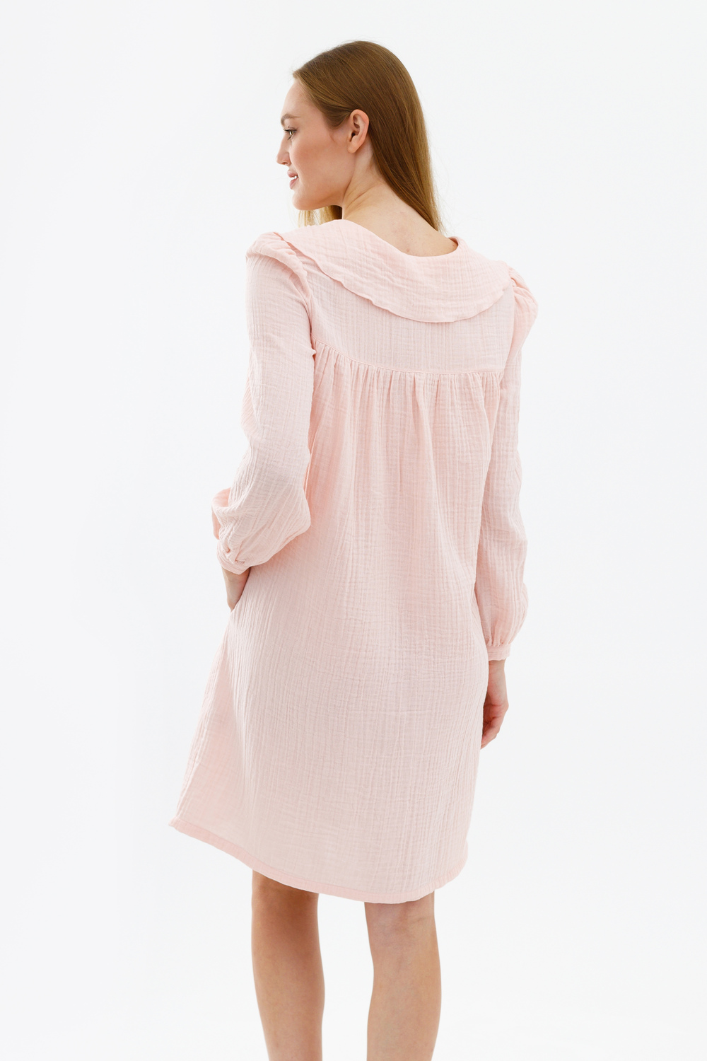 Платье с подрезом «Розовый налив»