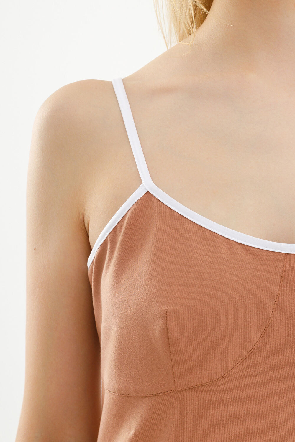 Сорочка с отделкой «Мокко мусс»