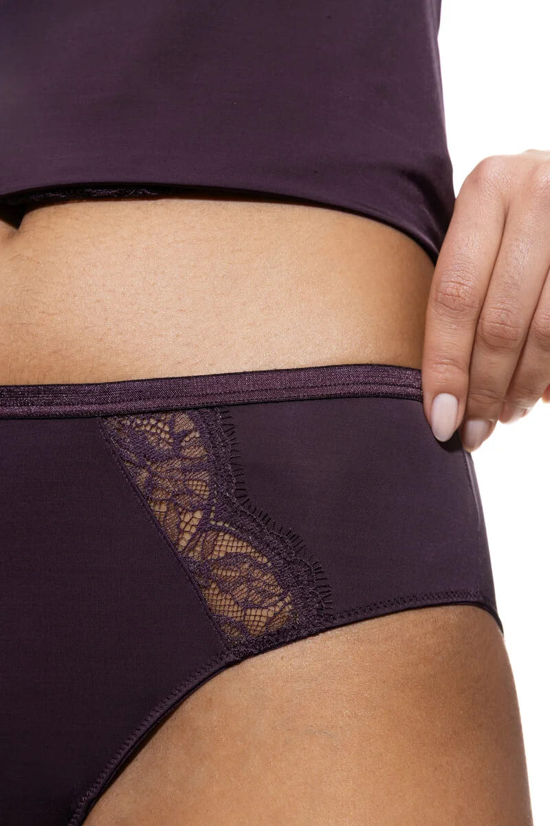 MEY (Grace) Трусы c широким боком «Perfect plum»