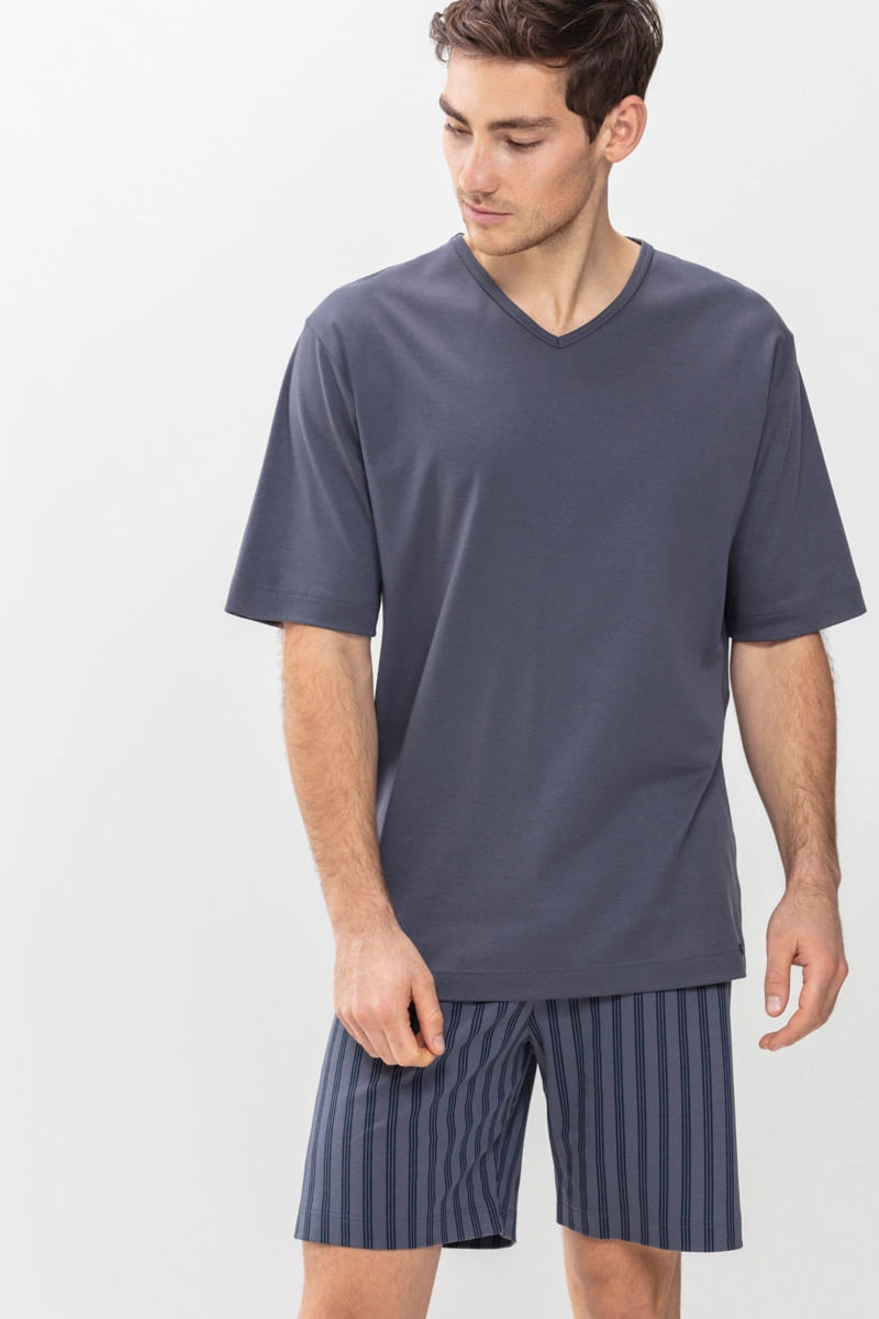 MEY Mужская футболка свободная «Soft grey»