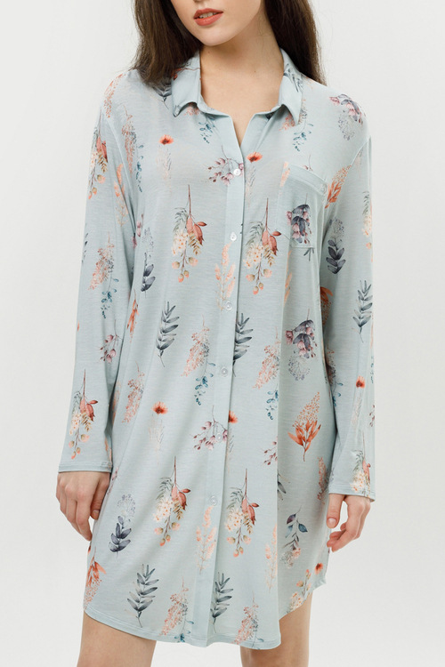 Платье-рубашка «Zesty Mint»