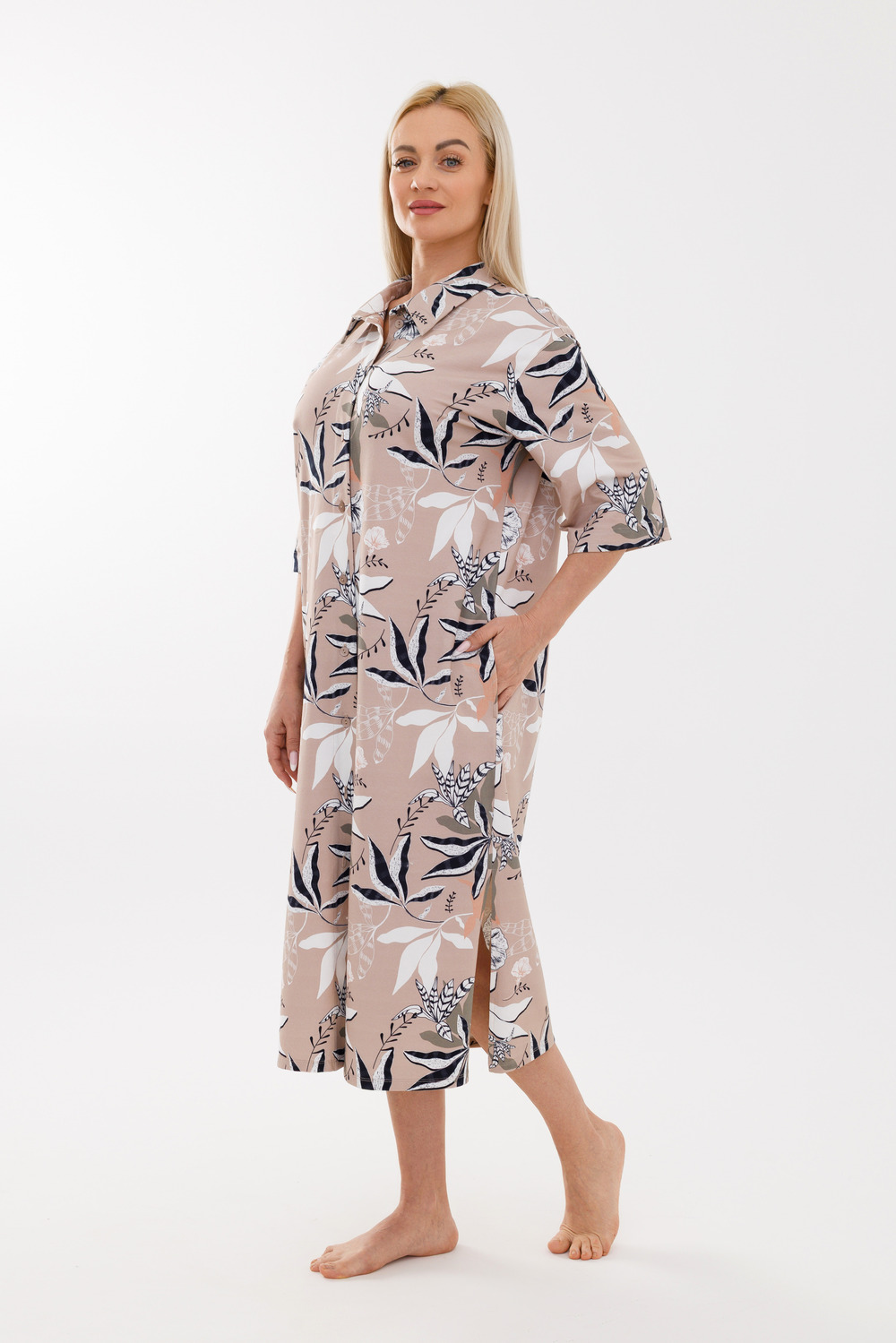 Платье-рубашка «Орнамент тишины»