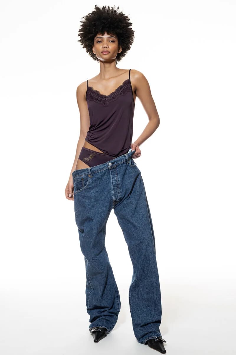 MEY (Grace) Топ с кружевом «Perfect plum»