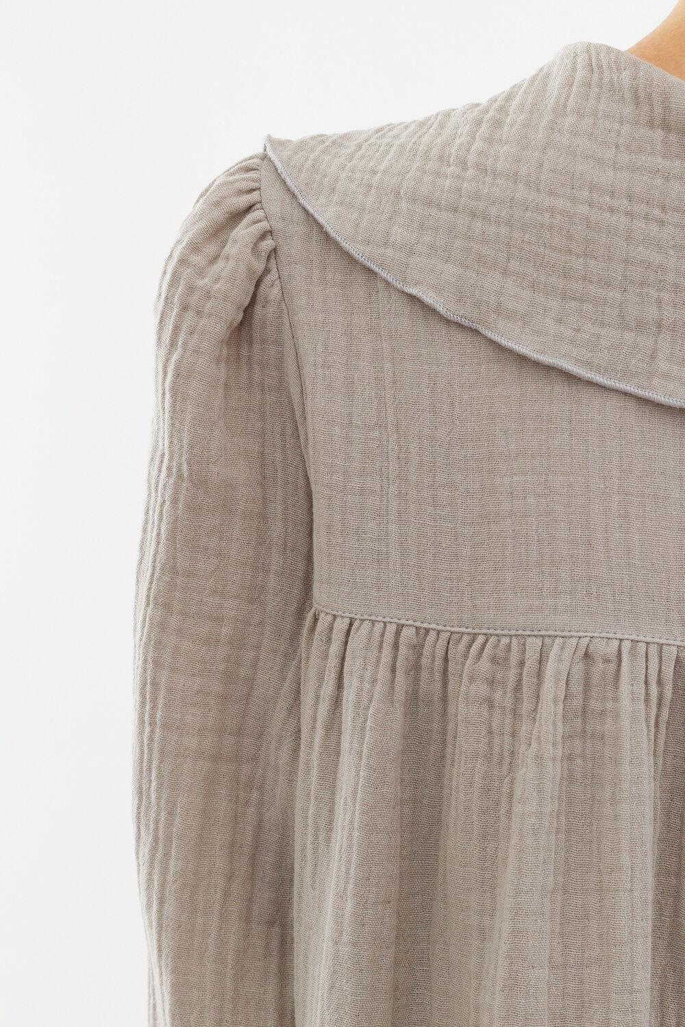 Платье с подрезом «Овсяная каша»