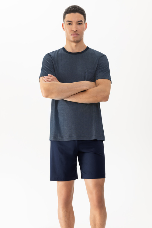 MEY (Bennison) Мужская пижама с шортами «Yacht blue»