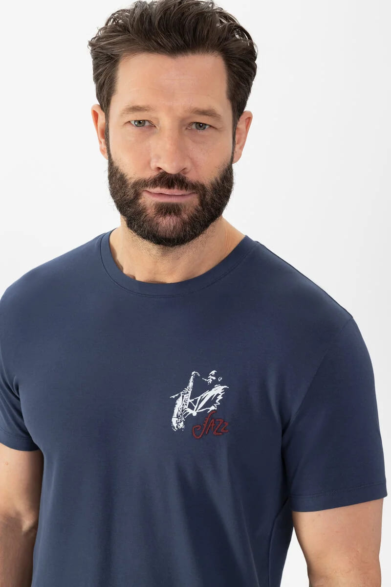 MEY (Jazz Music) Футболка хлопковая «Yacht blue»