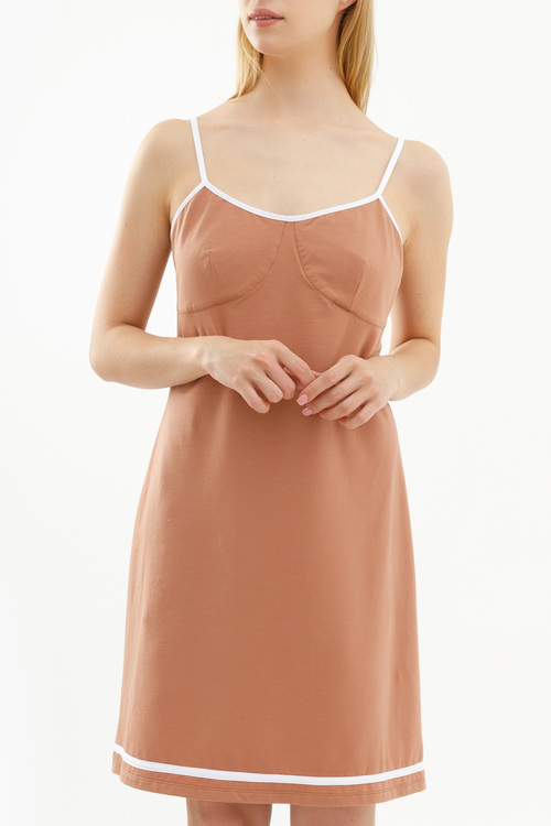 Сорочка с отделкой «Мокко мусс»