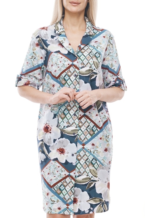 Платье-рубашка «Lovely begonia»