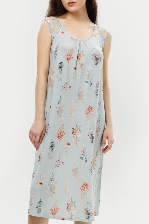 Сорочка с кружевом «Zesty Mint»