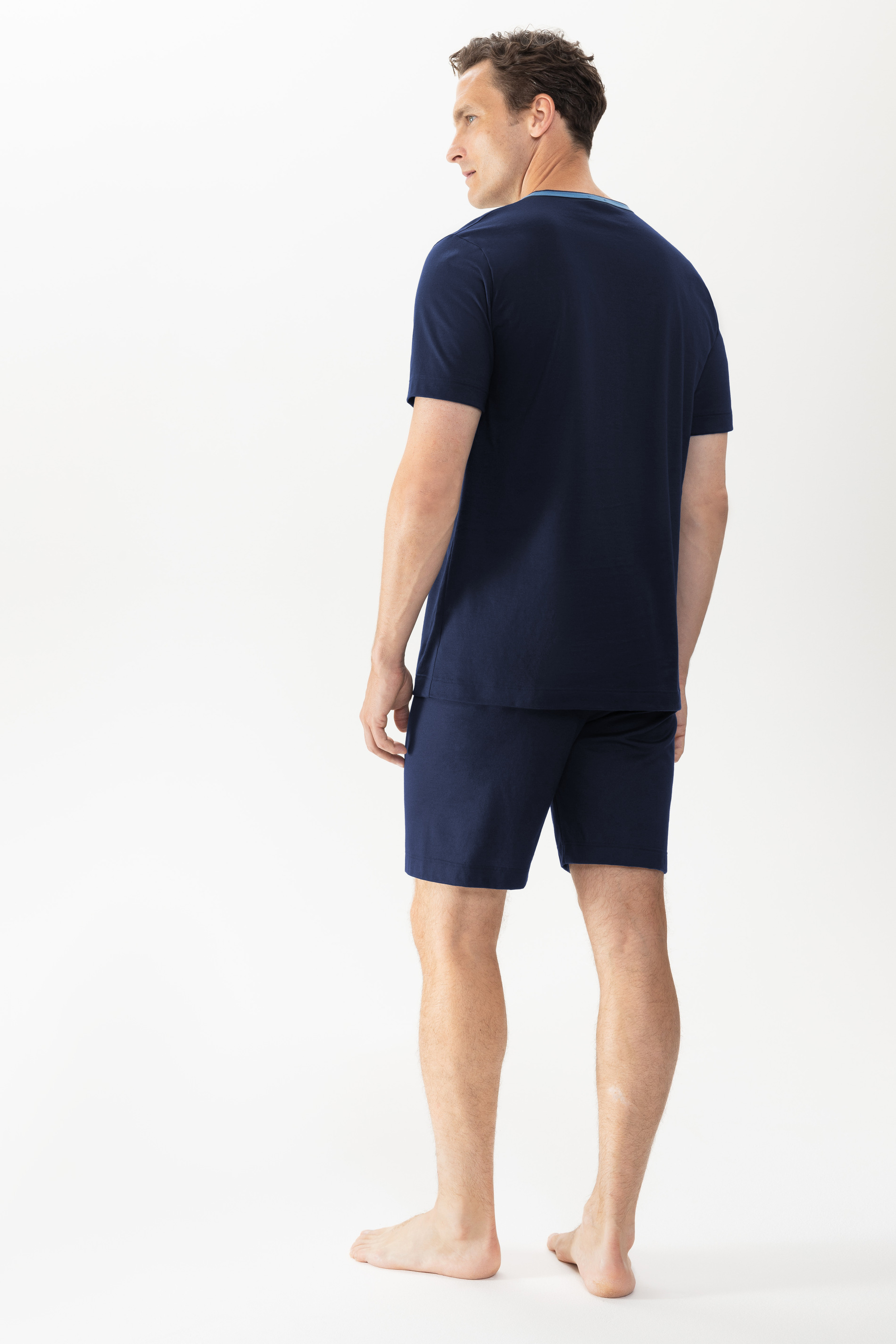 MEY (Leongatha) Мужская пижама с шортами «Yacht blue»