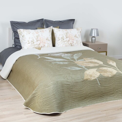 Двухстороннее покрывало «Olbia Green»