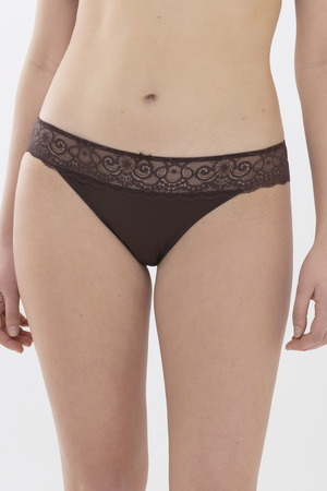 MEY (Amorous) Трусы кружевные слипы «Liquorice brown»