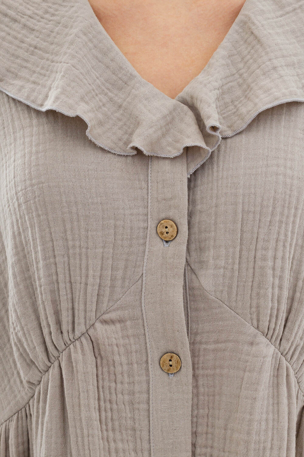 Платье с подрезом «Овсяная каша»