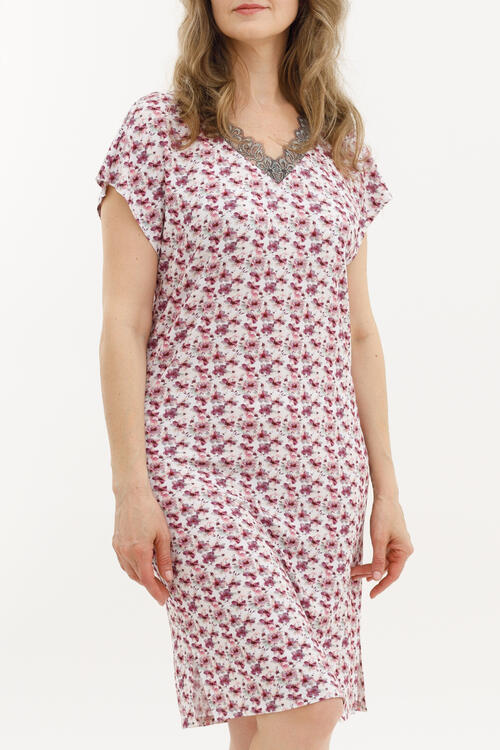 Домашнее платье с кружевом «Velvet sky»