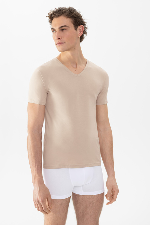 MEY (Comfort cotton) Mужская футболка-подрубашник «Light skin»