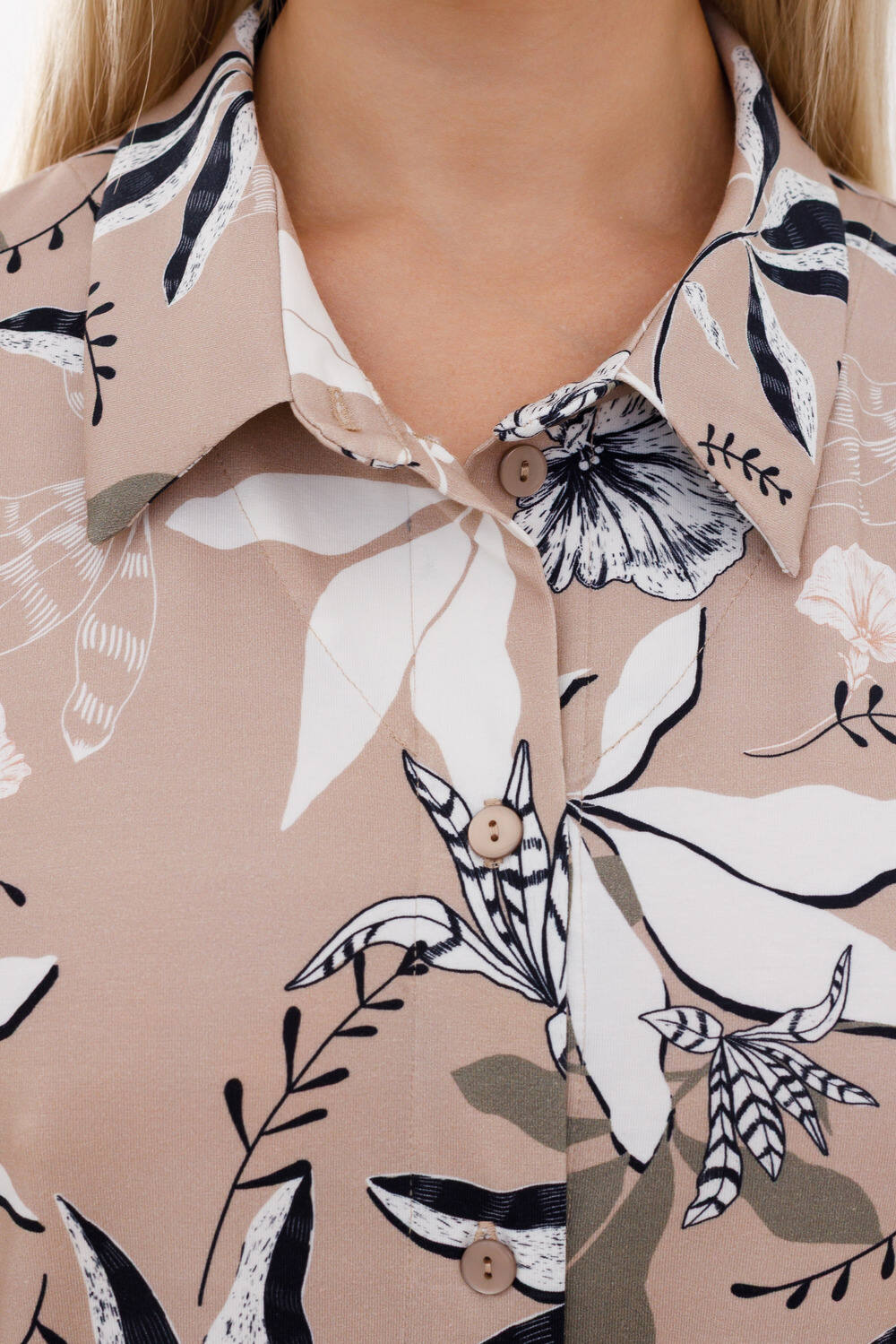 Платье-рубашка «Орнамент тишины»