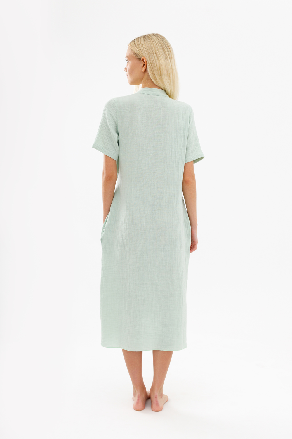 Платье с рюшей «Травяной чай»