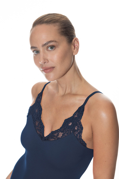 MEY (Organic cotton) Топ с кружевом «Deep shadow»