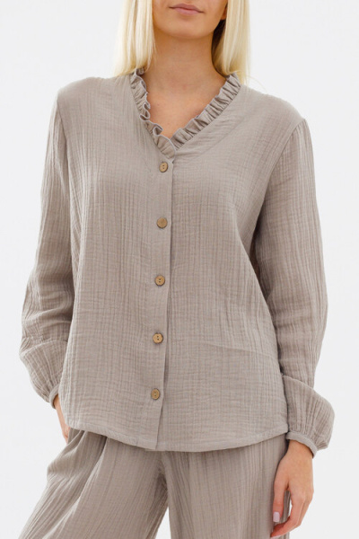 Рубашка с рюшей «Овсяная каша»