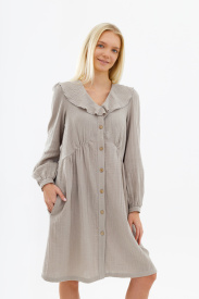 Платье с подрезом «Овсяная каша»