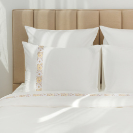 Евро сатин 400 tc White «Желтая ромашка»