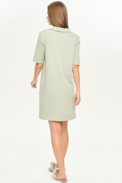 Платье с воротником  «Nile green»