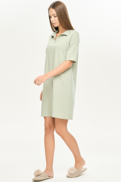 Платье с воротником  «Nile green»
