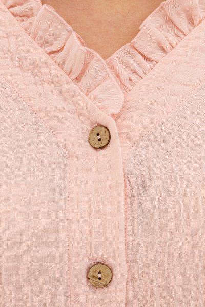 Рубашка с рюшей «Розовый налив»