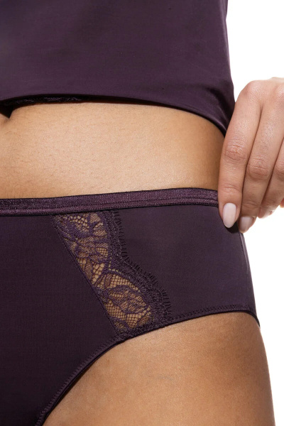 MEY (Grace) Трусы c широким боком «Perfect plum»
