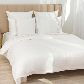 Евро сатин 400 tc White «Желтая ромашка»