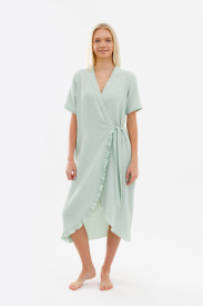 Платье с рюшей «Травяной чай»