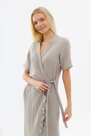 Платье с рюшей «Овсяная каша»