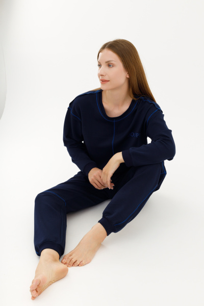 JOOP Брюки с манжетами «Midnight blue»