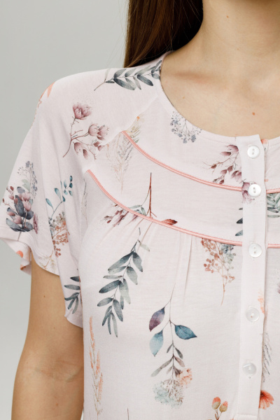 Сорочка с рюшами «Twigs Pink»