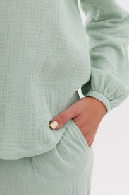 Рубашка с рюшей «Травяной чай»