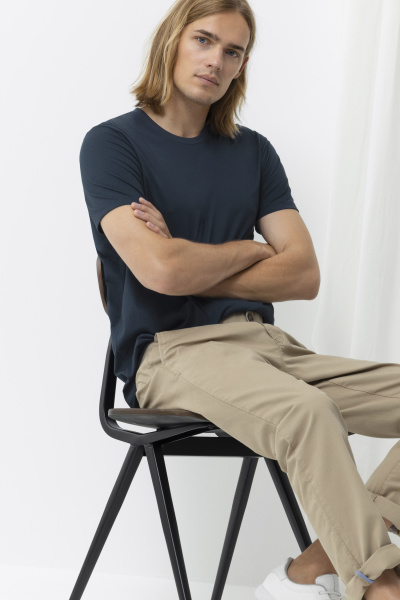 MEY (Dry Cotton) Футболка с круглым вырезом «Yacht blue»