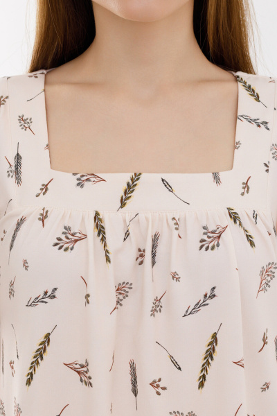 Сорочка  с квадратным вырезом «После росы»