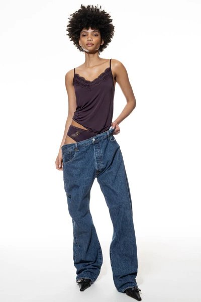 MEY (Grace) Топ с кружевом «Perfect plum»