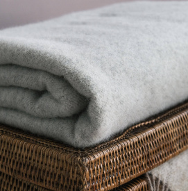 Плед 100% пух ягнёнка Carol Grey