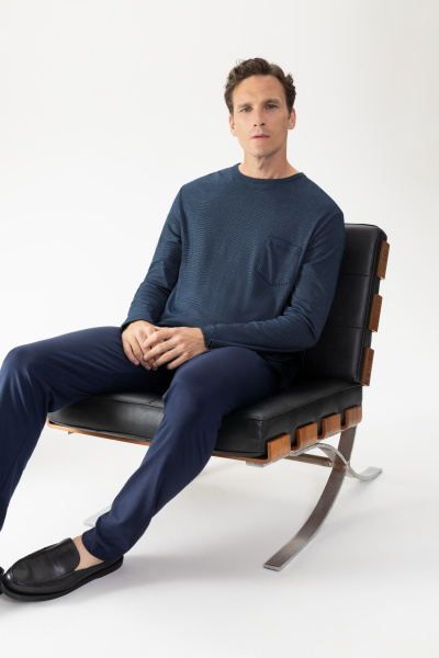 MEY (Bennison) Мужская пижама с брюками «Yacht blue»