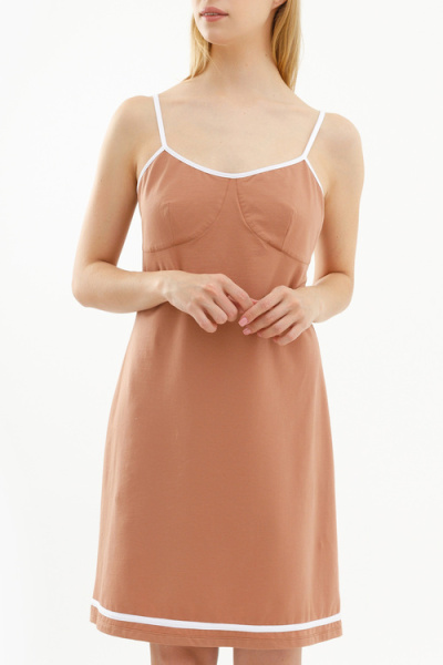 Сорочка с отделкой «Мокко мусс»