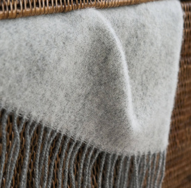 Плед 100% пух ягнёнка Carol Grey