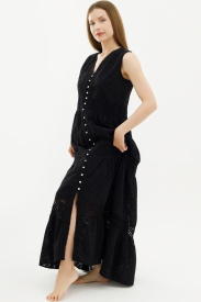 PRIDANOE Платье хлопковое Black