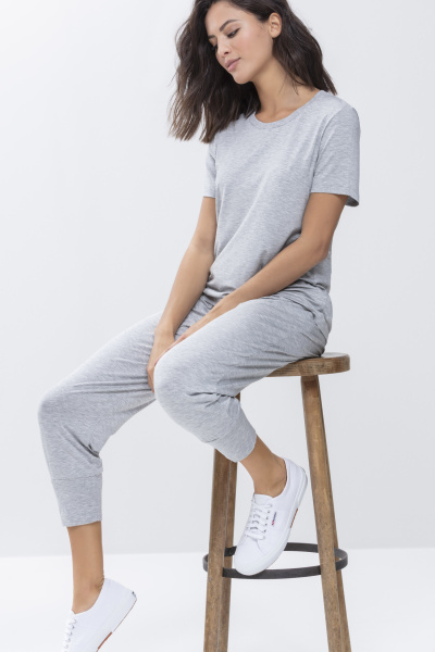 MEY (Sleepy & Easy) Укороченные брюки «Grey melange»