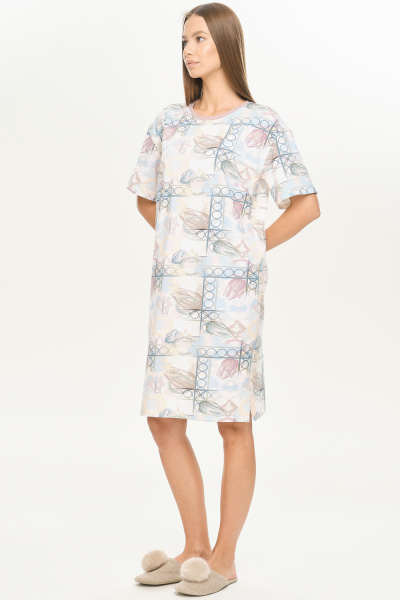 Платье-футболка «Modern tulips»