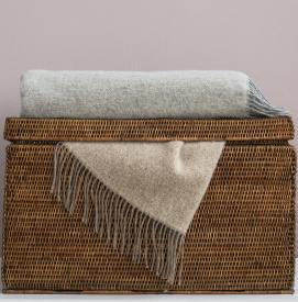 Плед 100% пух ягнёнка Carol Grey