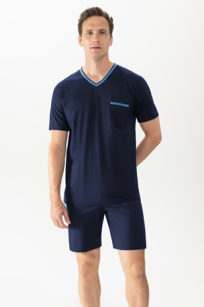 MEY (Leongatha) Мужская пижама с шортами «Yacht blue»